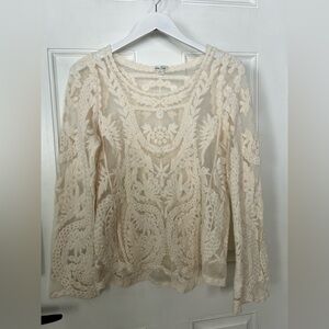 Soho Girls Cream Lace Blouse